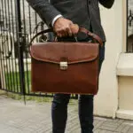 Nahast Portfell No.1 Von Baer - pruun modelliga (1)